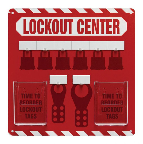 Accuform KST816 - 6-Padlock Lockout Store-Board™