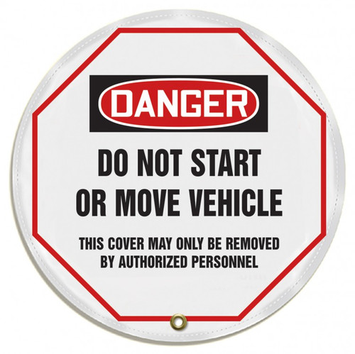 Accuform KDD831- OSHA Danger 24" Steering Wheel Message Cover: Do Not Start Or Move Vehicle