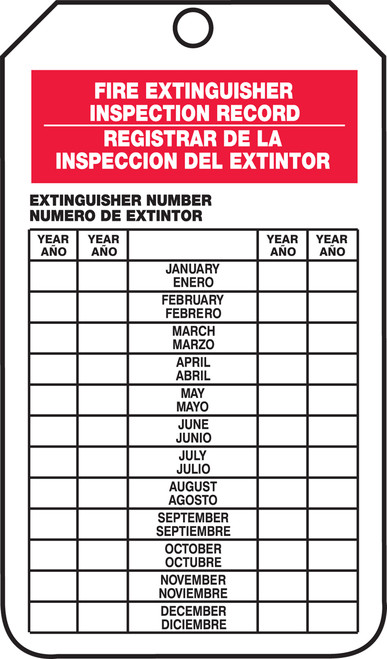 Eye Wash Station Inspection Plastic Tags, SKU: TG-1266