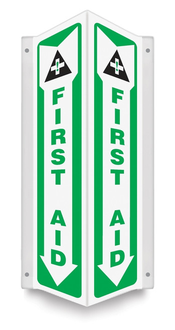 First Aid - 18" x 4" 3D - Safety Panel - Projection Sign