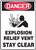 MCHL263XF Explosion relief vent sign MCHL263XF Explosion relief vent sign