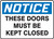 MABR803VA Notice these doors must be kept closed sign MABR803VA Notice these doors must be kept closed sign