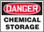 MCHL155VA Danger Chemical Storage Sign