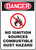 Danger No Ignition Sources Combustible Dust Hazard Sign W/Graphic - .040 Aluminum - 10'' X 7''