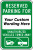 Reserved Parking For - Unauthorized Vehicles Towed Away Sign