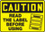 Caution - Read The Label Before Using Sign