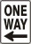 One Way Sign (left Arrow)