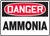 Danger - Ammonia - Plastic - 7'' X 10'' Danger - Ammonia - Plastic - 7'' X 10''