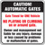 Caution Automatic Gates Gate Timed For One Vehicle