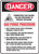 Danger - Danger Combustible Gas Hazard Follow Procedure To Prevent Explosion ... W/Graphic - Dura-Plastic - 14'' X 10''