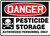 Danger - Pesticide Storage Authorized Personnel Only (W/Graphic) - Dura-Fiberglass - 7'' X 10''