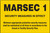 MASE541 MARSEC 1 Safety Sign