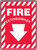 Fire Extinguisher (Arrow) - .040 Aluminum - 14'' X 10'' Fire Extinguisher (Arrow) - .040 Aluminum - 14'' X 10''