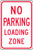 FRP104RA No Parking Loading Zone Sign