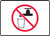 Unsafe To Drink Symbol - .040 Aluminum - 7'' X 10''