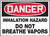 Danger - Inhalation Hazard Do Not Breathe Vapors