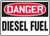 danger diesel fuel sign danger diesel fuel sign