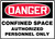 Danger - Confined Space Authorized Personnel Only - Re-Plastic - 14'' X 20''
