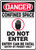 Danger - Confined Space Do Not Enter Entry Can Be Fatal Entry By Permit Only (W/Graphic) - Plastic - 14'' X 10''