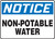 OSHA Notice Safety Sign: Non-Potable Water Sign
MCAW800XP