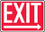 Exit (Arrow Right) - Adhesive Vinyl - 10'' X 14'' 1