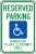 Arizona Handicap Reserved Parking Handicap Plate Or Permit Only Sign