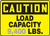 Caution - Load Capacity ___ Lbs. 1