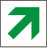 Exit Route Arrow Diagonal