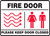 fire door please keep door closed sign MEXT447XT