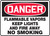 Danger - Flammable Vapors Keep Lights And Fire Away No Smoking - Dura-Fiberglass - 7'' X 10''