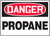 Danger - Propane - Adhesive Dura-Vinyl - 14'' X 20''