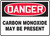 Danger - Carbon Monoxide May Be Present - .040 Aluminum - 10'' X 14''