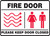fire door please keep door closed sign MEXT447VS