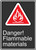 Danger Flammable Materials (Danger Matieres Inflammables) - Plastic - 14'' X 10'' 1