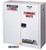 White Flammable Waste Storage Cabinet-30 Gallon Capacity- Self Close Door
