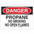 Danger - Propane No Smoking No Open Flames - Aluma-Lite - 10'' X 14''