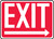 Exit (Arrow Right) - .040 Aluminum - 10'' X 14'' 1