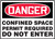 Danger - Confined Space Permit Required Do Not Enter - Adhesive Dura-Vinyl - 14'' X 20''