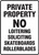 MATR501 private property no loitering soliciting skateboarding rollerblades sign