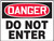 Danger do not enter sign MADM125 VA