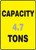 Capacity ___ Tons ___ - Adhesive Vinyl - 14'' X 10''