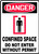 Danger - Confined Space Do Not Enter Without Permit (W/Graphic) - Plastic - 10'' X 7''