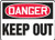 Danger - Keep Out - Adhesive Dura-Vinyl - 14'' X 20'' 1