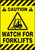 Caution Watch For Forklifts Slip Gard Floor Sign