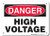 Danger High Voltage (Danger Haute Tension) - .040 Aluminum - 14'' X 10'' 1