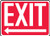 Exit (Arrow Left) - Aluma-Lite - 10'' X 14''