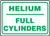 Helium Full Cylinders - Dura-Plastic - 10'' X 14''