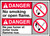 Danger No Smoking Or Open Flames Sign Danger No Smoking Or Open Flames Sign
