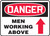 Danger - Men Working Above (Arrow) - Aluma-Lite - 10'' X 14''