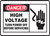 melc070XL Danger high voltage sign melc070XL Danger high voltage sign